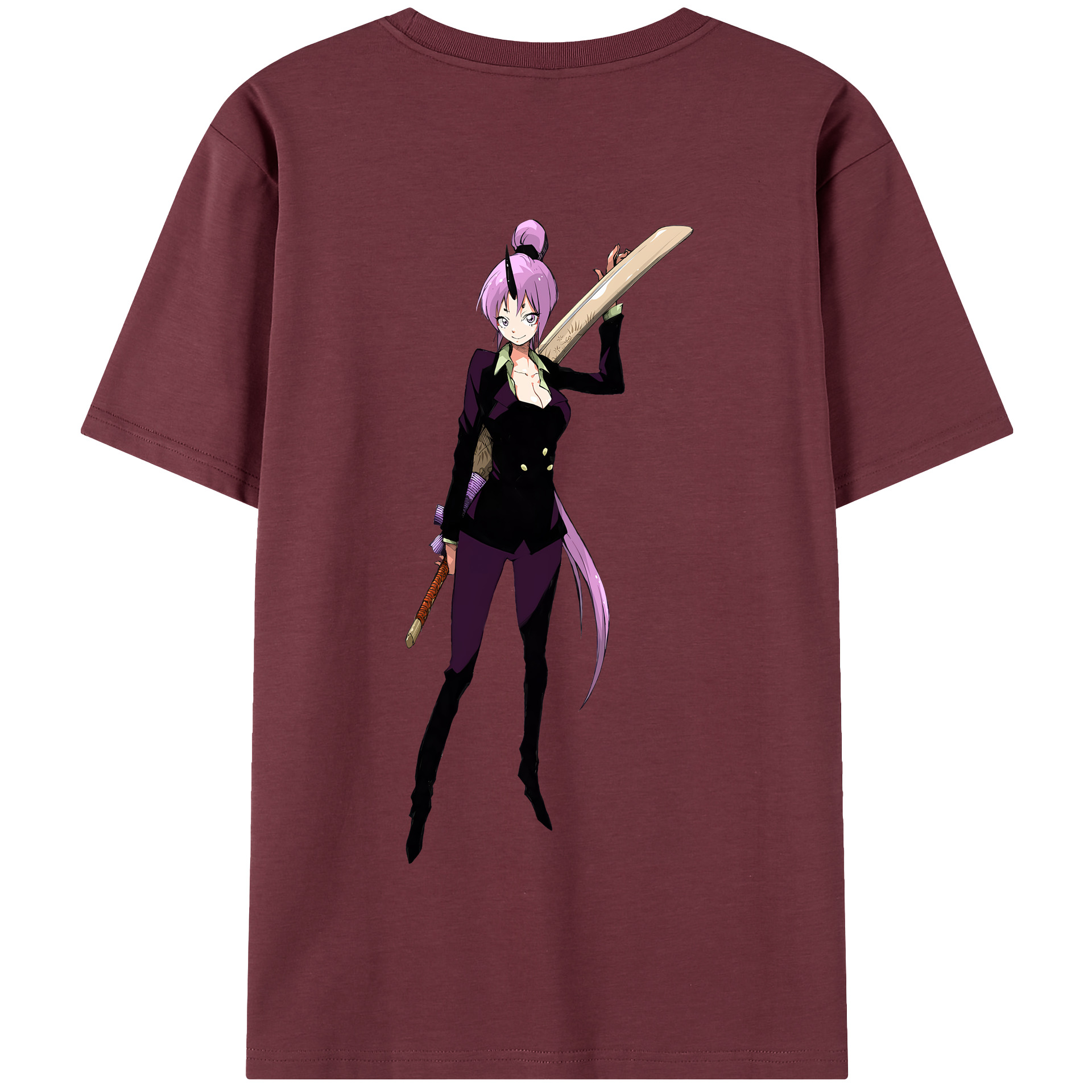 （画像用） 転スラ Regarding Reincarnated to Slime 綿100％半袖Tシャツ（背面プリント）